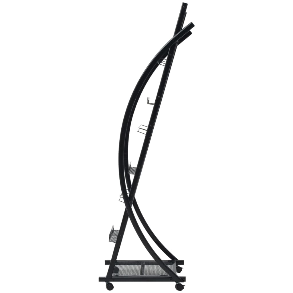 30098  Zeitschriftenständer 40 x 32 x 131 cm Schwarz A4