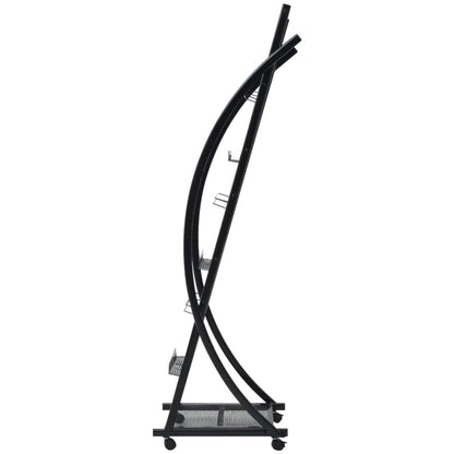 30098  Zeitschriftenständer 40 x 32 x 131 cm Schwarz A4