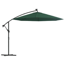 Sonnenschirm Ampelschirm mit LED-Beleuchtung 300 cm Metallmast