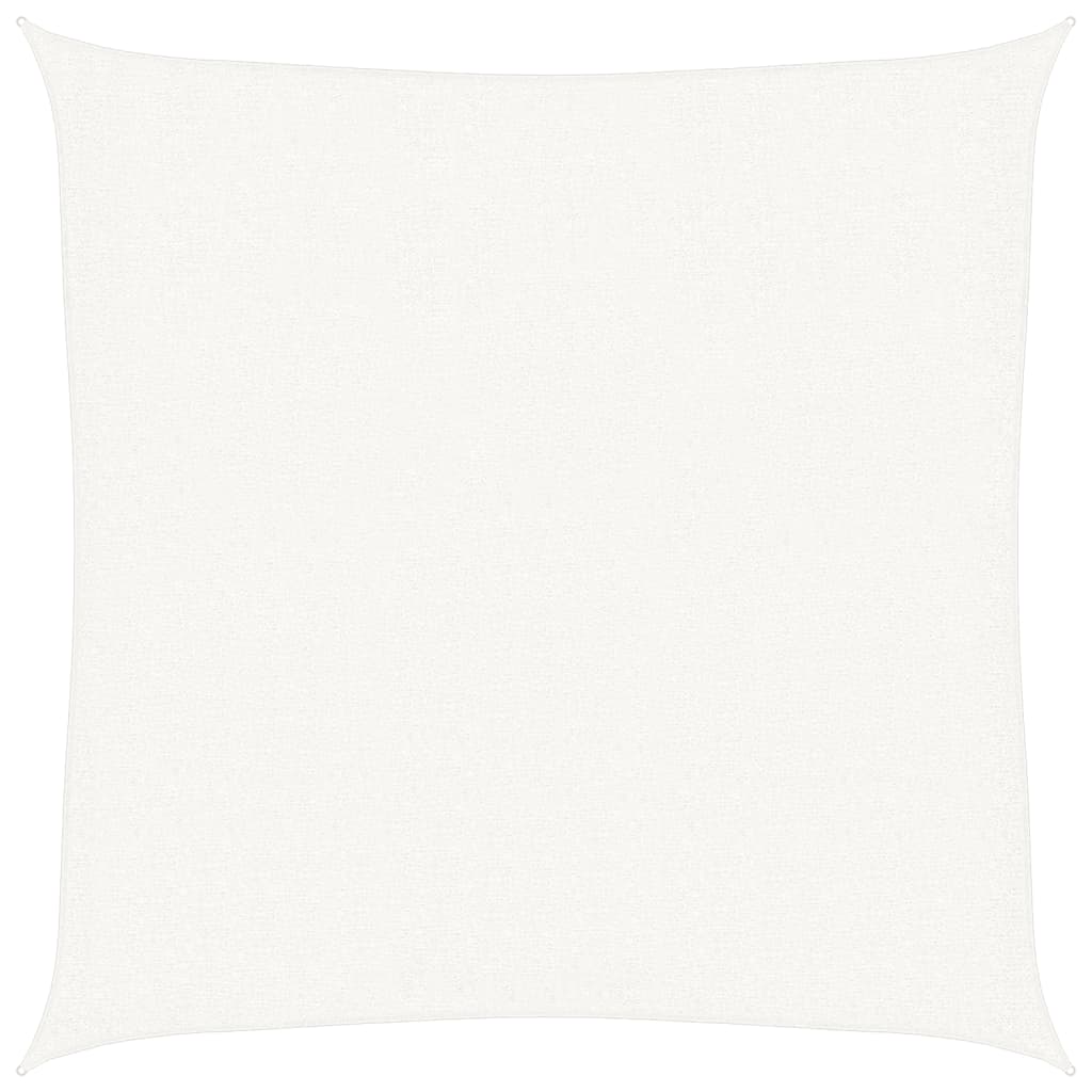 Sonnensegel HDPE Quadratisch 3,6 x 3,6 m Weiß