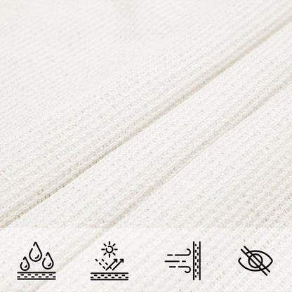 Sonnensegel HDPE Dreieckig 3,6 x 3,6 x 3,6 m Weiß