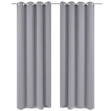 Verdunkelungsvorhang mit Metallösen 270 x 245 cm Grau