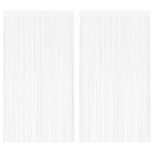 Fadenvorhang 2 Stk.100 x 250 cm Weiß