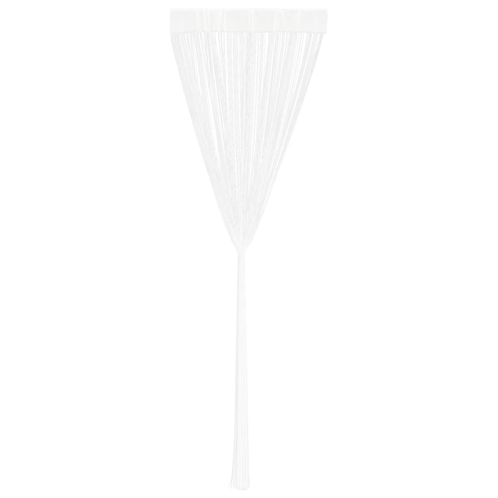 Fadenvorhang 2 Stk.100 x 250 cm Weiß