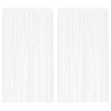 Fadenvorhänge 2 Stk. 140 x 250 cm Weiß