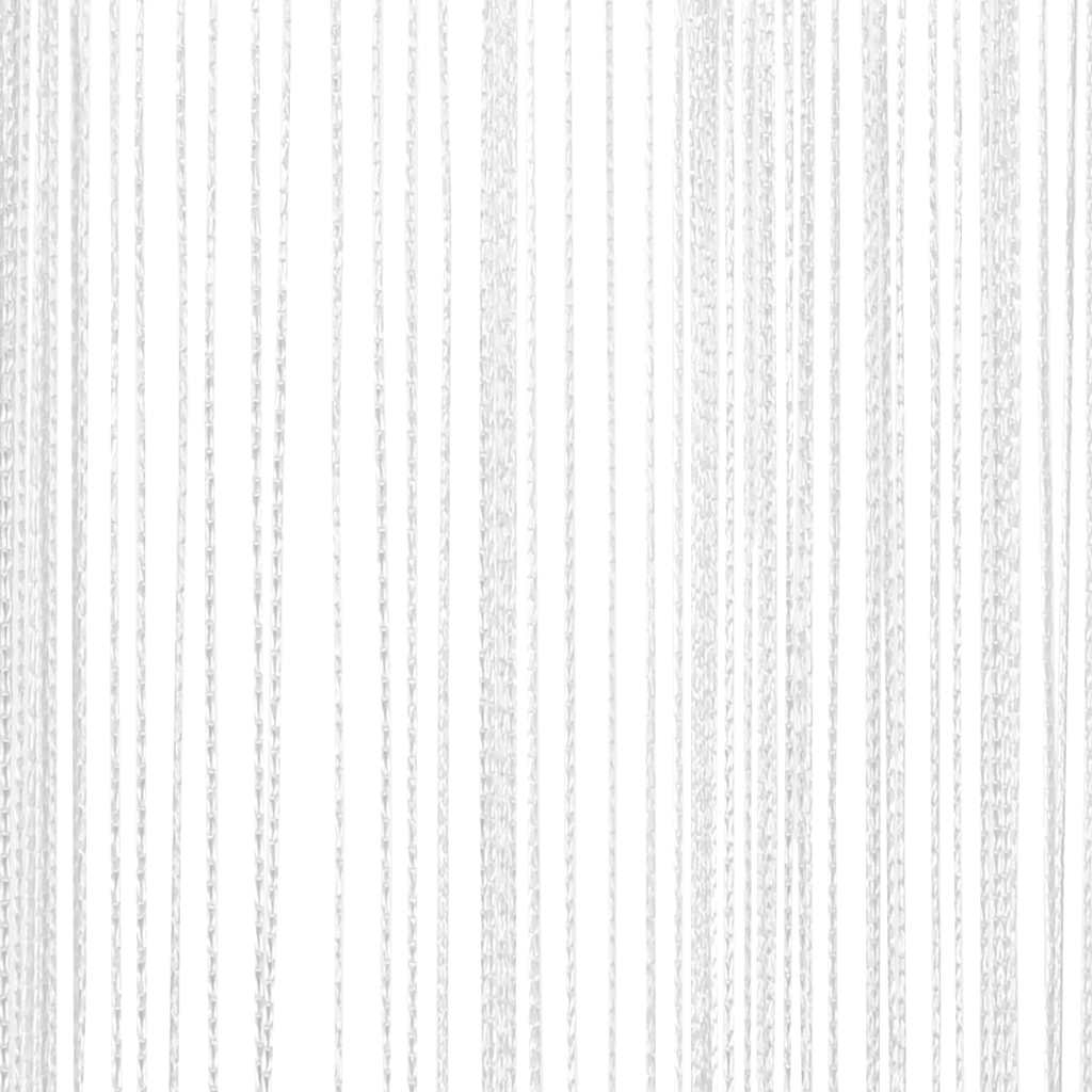 Fadenvorhänge 2 Stk. 140 x 250 cm Weiß