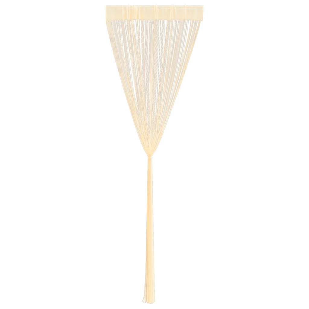 Fadenvorhänge 2 Stk. 100 x 250 cm Cremefarben