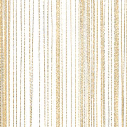 Fadenvorhänge 2 Stk. 100 x 250 cm Cremefarben
