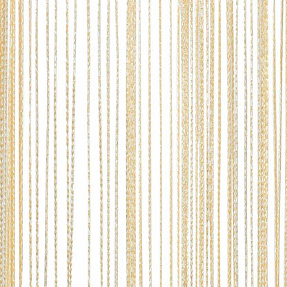 Fadenvorhänge 2 Stk. 140 x 250 cm Cremefarben