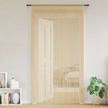 Fadenvorhänge 2 Stk. 140 x 250 cm Beige