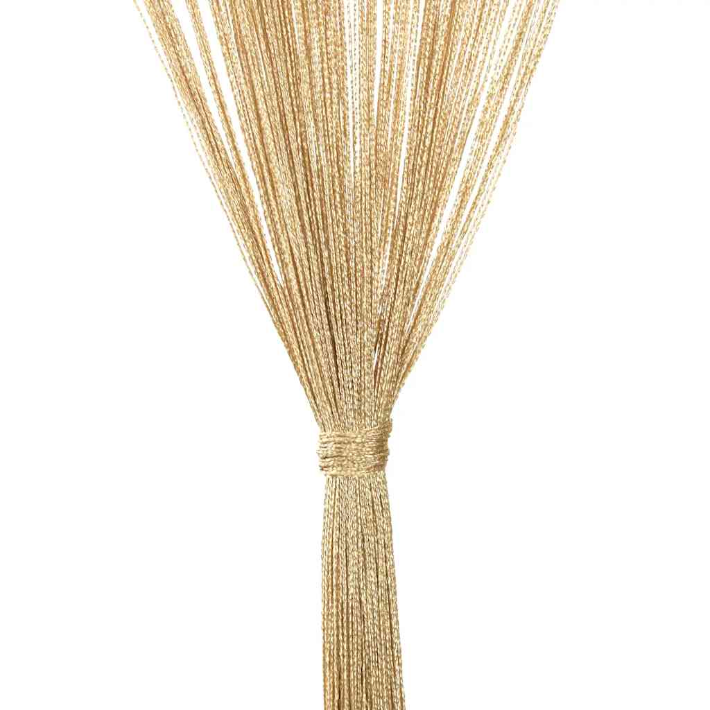 Fadenvorhänge 2 Stk. 140 x 250 cm Beige