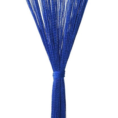 Fadenvorhänge 2 Stk. 140 x 250 cm Blau