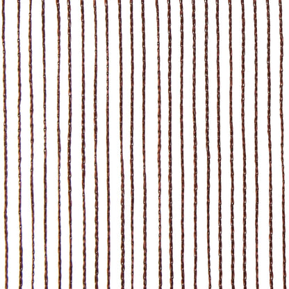 Fadenvorhänge 2 Stk. 140 x 250 cm Braun