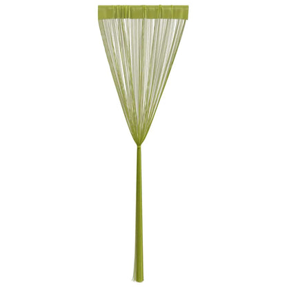 Fadenvorhänge 2 Stk. 140 x 250 cm Grün