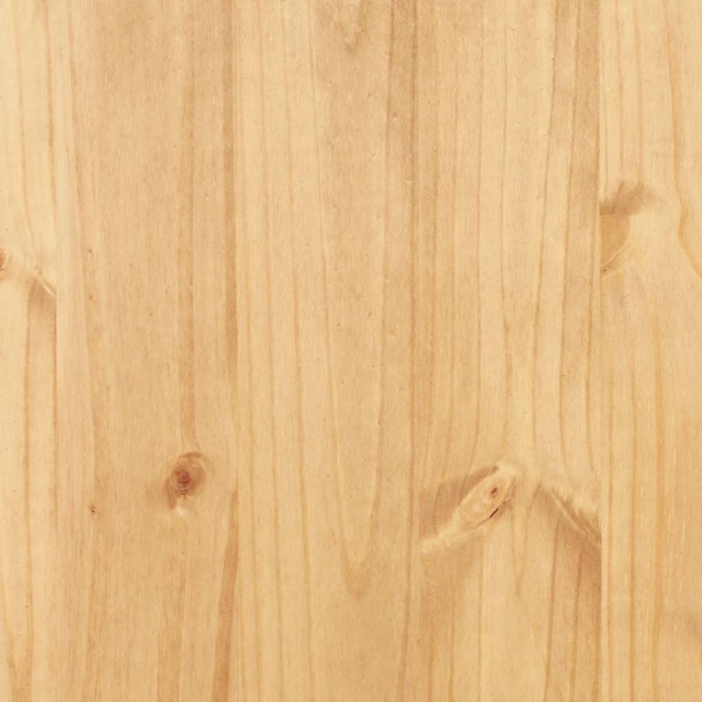 Kleiderschrank Mexiko-Stil Kiefernholz 2 Türen Braun