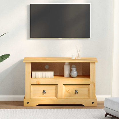 TV-Schrank Mexiko-Stil Kiefernholz 91x43x56 cm