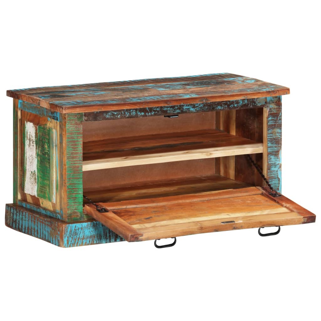 Schuhbank Altholz Massiv Recyceltes Massivholz