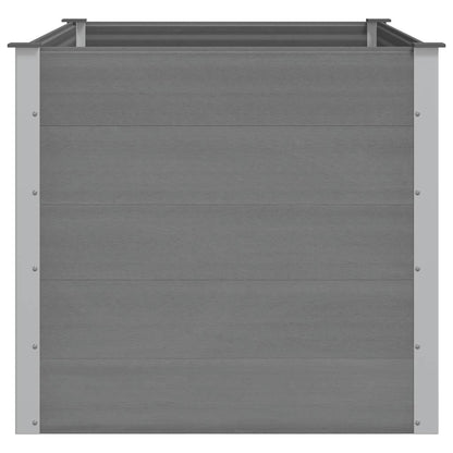Garten-Hochbeet WPC 150x100x91 cm Grau