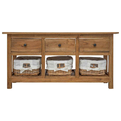 Sideboard Massives Mahagoniholz 100x30x50 cm