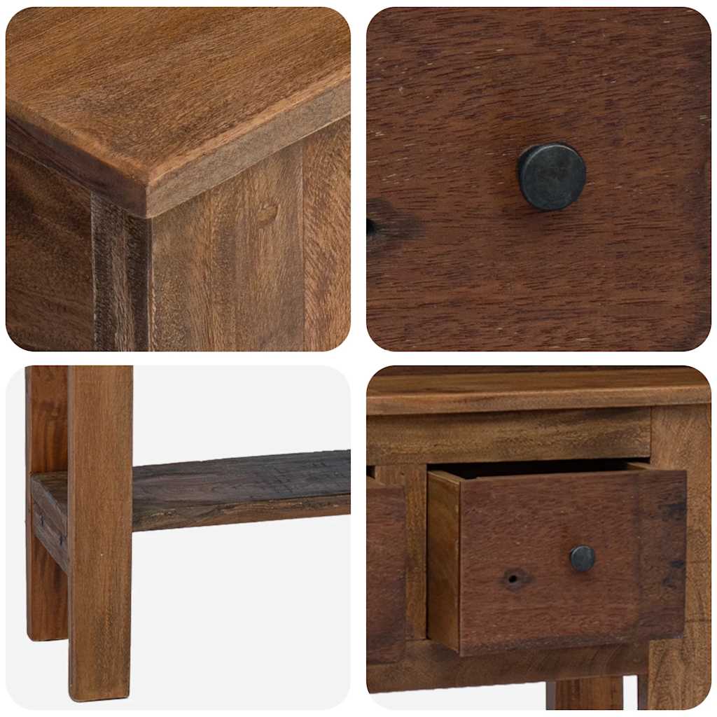 Konsolentisch Gemischtes Altholz 80x35x80 cm