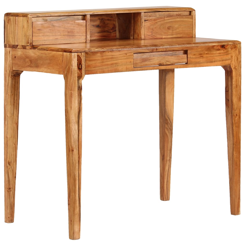 Schreibtisch mit Schubladen Massivholz 88 x 50 x 90 cm