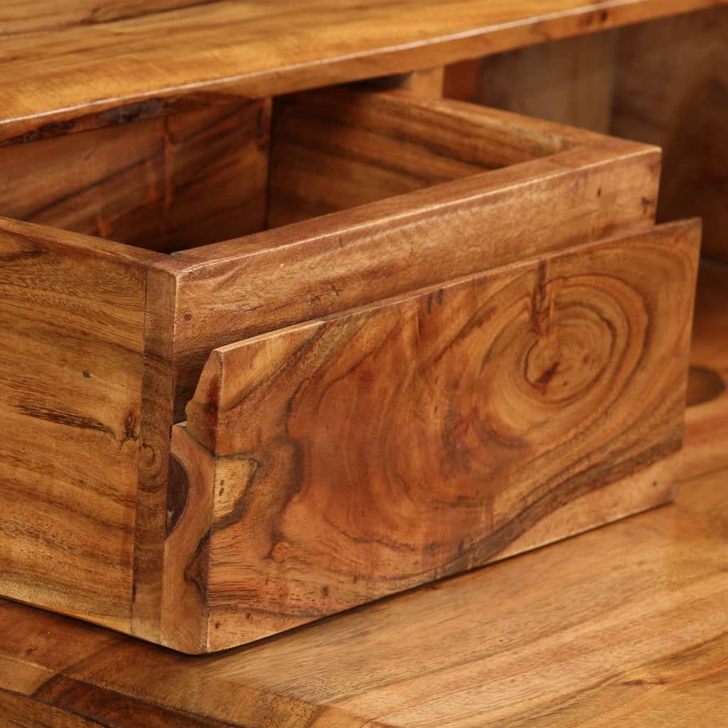 Schreibtisch mit Schubladen Massivholz 88 x 50 x 90 cm