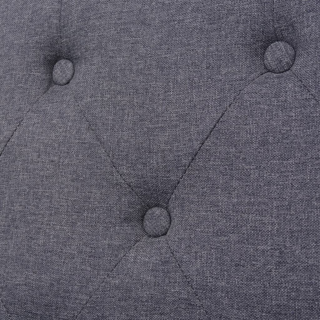 3-Sitzer Sofa Stoff Grau