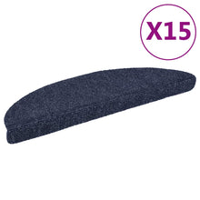 Stufenmatten Selbstklebend 15 Stk. 56x17x3 cm Blau Halbrund