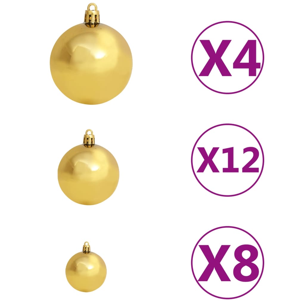 100-tlg. Weihnachtskugel-Set 3/4/6 cm Braun/Bronze/Golden