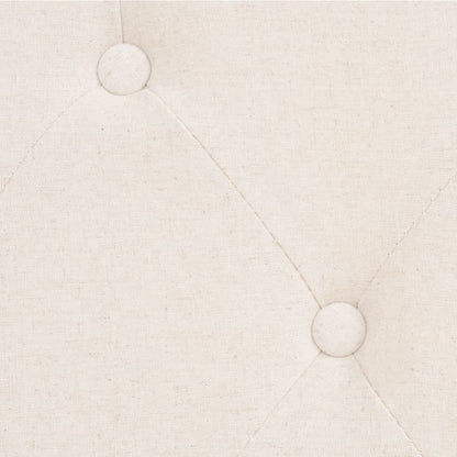 2-tlg. Sofa-Set Stoff Cremeweiß