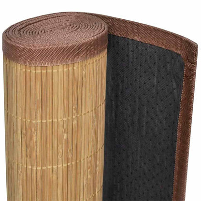 Teppich Bambus 100 x 160 cm Braun