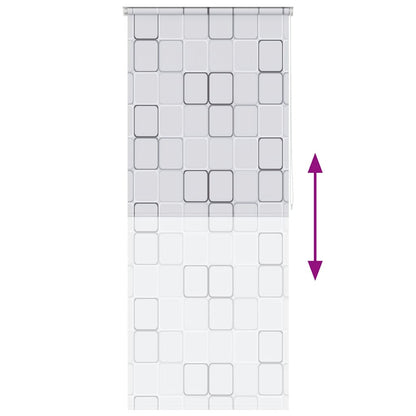 Duschrollo 80x240 cm Quadratmuster