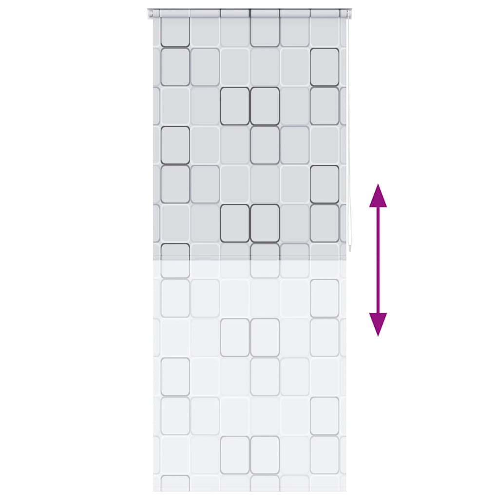 Duschrollo 100x240 cm Quadratmuster