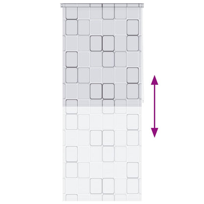 Duschrollo 120x240 cm Quadratmuster