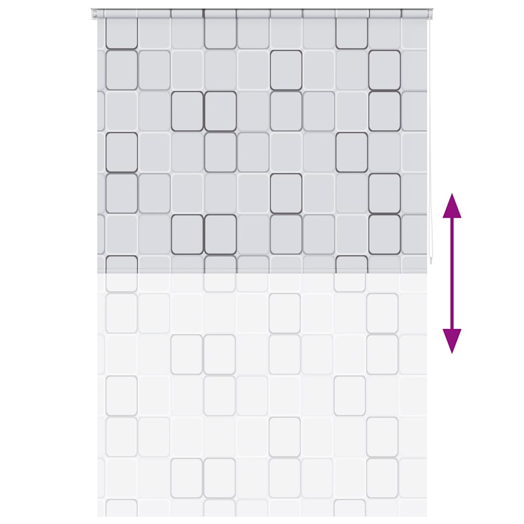 Duschrollo 140x240 cm Quadratmuster