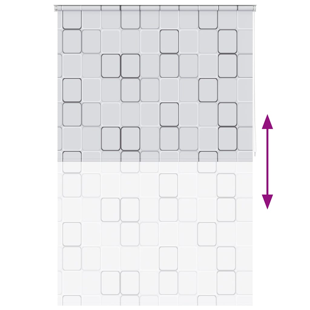 Duschrollo 160x240 cm Quadratmuster