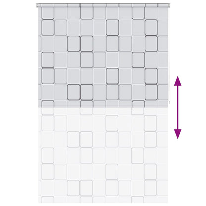 Duschrollo 160x240 cm Quadratmuster