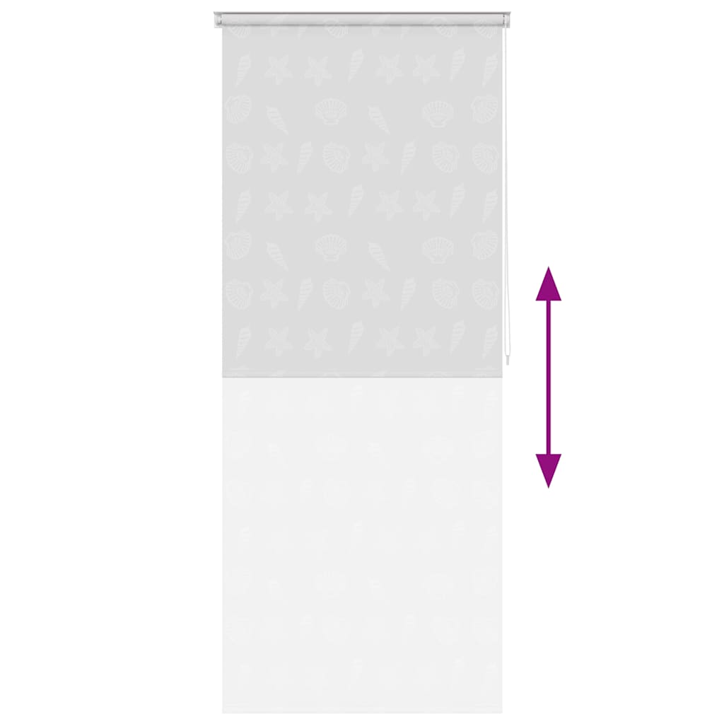 Duschrollo 80x240 cm Seesternmuster