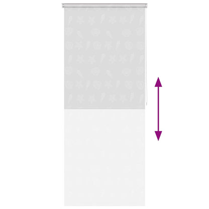 Duschrollo 80x240 cm Seesternmuster