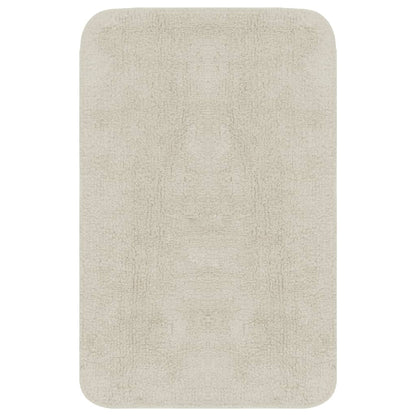 Badematten-Set 2-tlg. Stoff Weiß