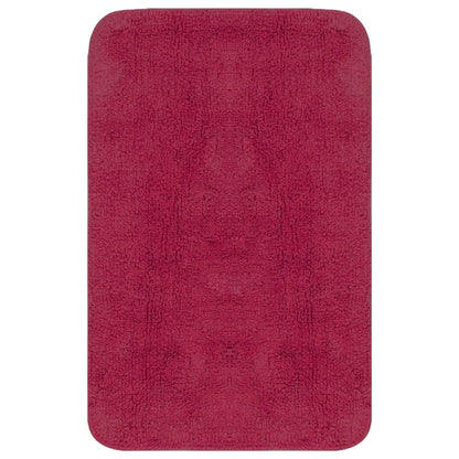 Badematten-Set 2-tlg. Stoff Fuchsia