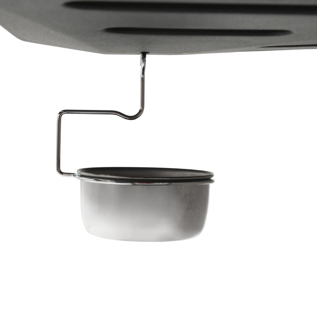 Gasgrill mit 6 Flammen Edelstahl Silbern