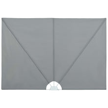 Faltbarer Terrassen-Seitenfächer Grau 240 × 160 cm