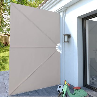 Faltbarer Terrassen-Seitenfächer Creme 300×200 cm