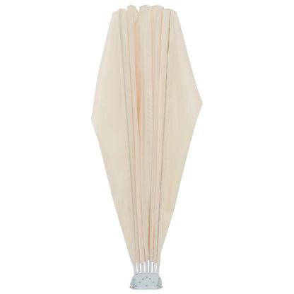 Faltbarer Terrassen-Seitenfächer Creme 160 cm
