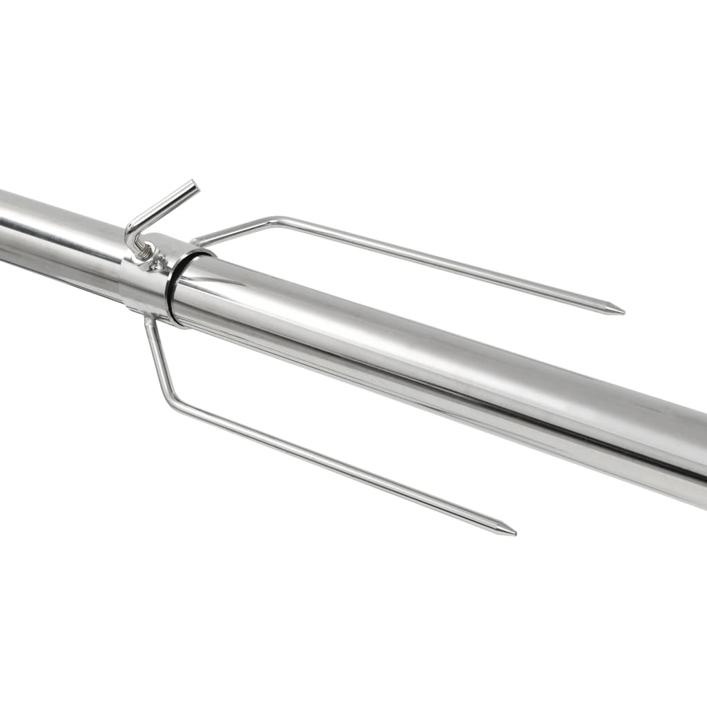 Automatischer Grillspieß mit Motor Edelstahl 207×45×81 cm