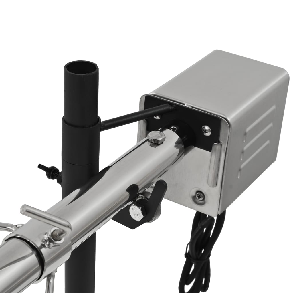 Automatischer Grillspieß mit Motor Edelstahl 207×45×81 cm