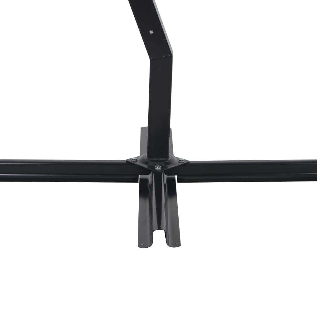 Ampelschirm mit Holz-Mast 400x300 cm Taupe