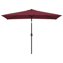 Sonnenschirm mit Metall-Mast 300x200 cm Bordeauxrot
