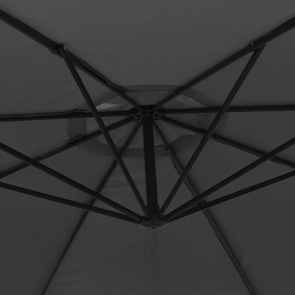 Ampelschirm mit Aluminium-Mast 350 cm Anthrazit